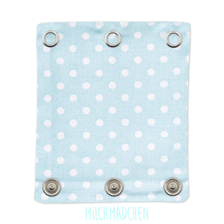 Milchmädchen - Bodyerweiterung (Bodyverlängerung) - Punkte (Türkis) - super Qualität, beste Stoffe - 100% Bio-Baumwolle