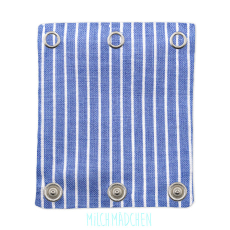 Milchmädchen - Bodyerweiterung (Bodyverlängerung) - Streifen (Blau) - alle Farben & Größen - Passt immer.
