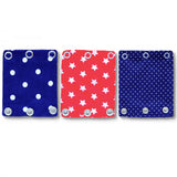 Milchmädchen - Bodyerweiterung/-verlängerung  -  in tollen Designs - 3 Stück in 3 Druckknopfgrößen