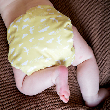 TotsBots Bamboozle Wrap - PeeNut - Überhose AI2 - mit Laschen - Newborn (2,5-8 kg)