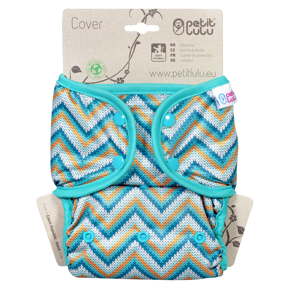 Petit Lulu - Überhose (Prefold) - One Size (5-16 kg) - mit Fleece-Laschen