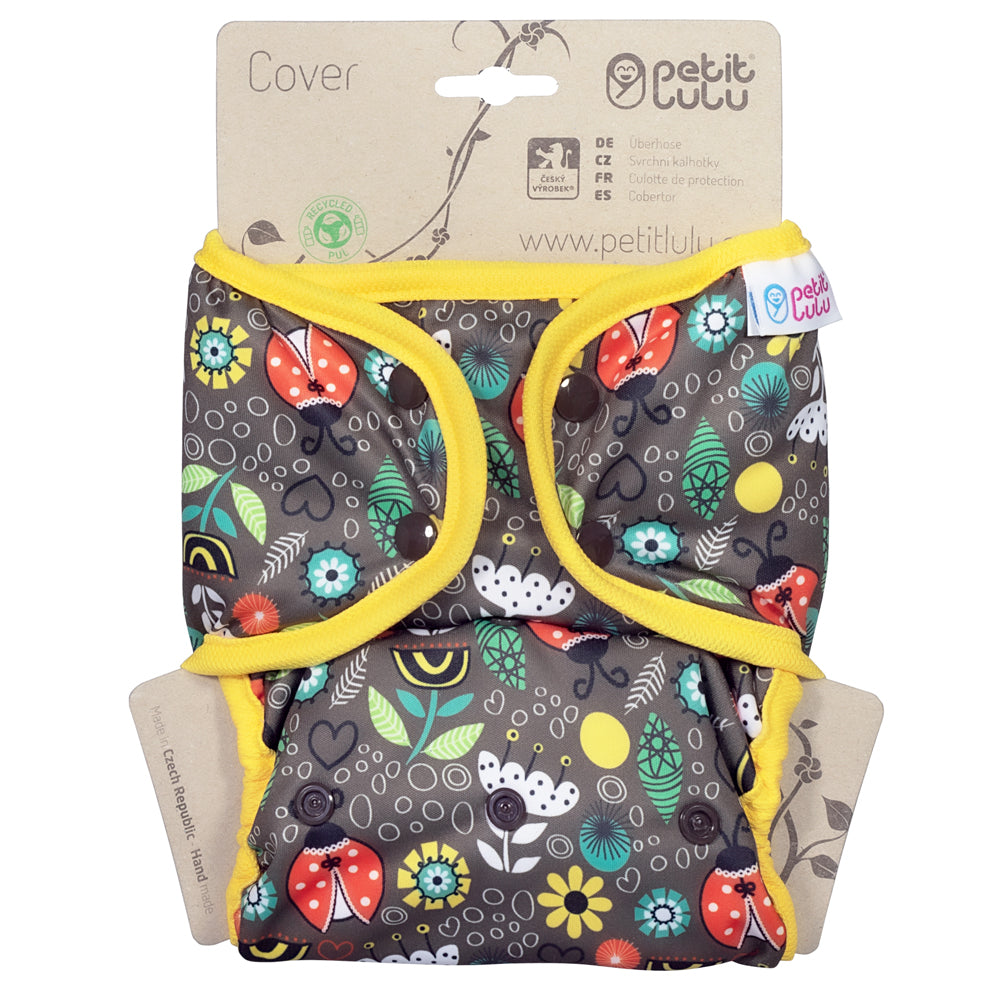 Petit Lulu - Überhose (Prefold) - One Size (5-16 kg) - mit Fleece-Laschen