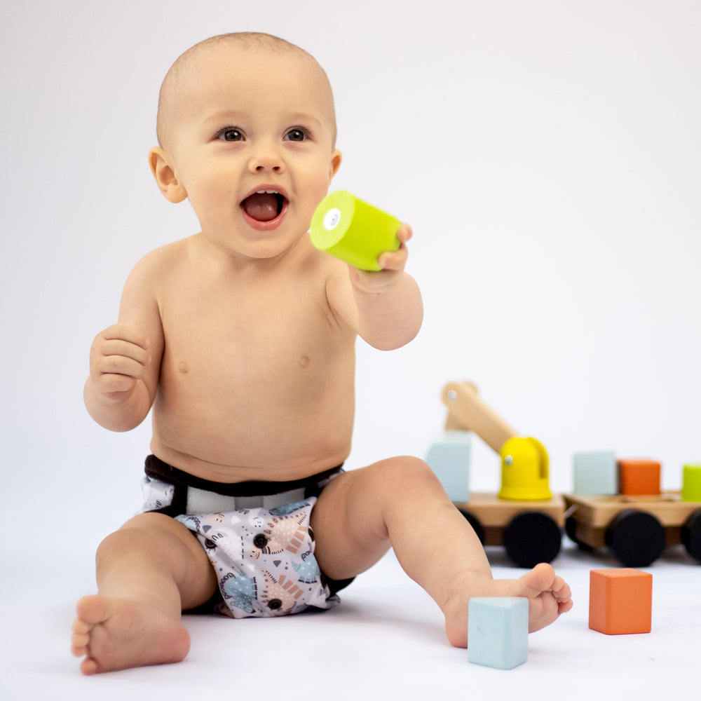 Petit Lulu - Überhose (Prefold) - One Size (5-16 kg) - mit Fleece-Laschen