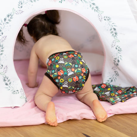 Petit Lulu - PUL-Überhose (Prefold) – OneSize (5-16 kg) - mit Fleece-Laschen