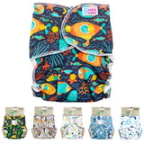 Petit Lulu - Höschenwindel "Fluffy Organic" - One Size (4-15 kg) mit langer Saugeinlage