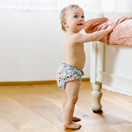 Petit Lulu – Fluffy Organic Höschenwindel – One Size (4–15 kg) – Druckknopf oder Klett