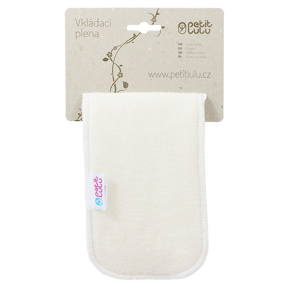 Petit Lulu - Bambus-Booster-Einlage (4-lagig) - One Size (30x10 cm) - kurze 4lagige Saugeinlage von Petit Lulu - Top Qualität, Made in Europe.