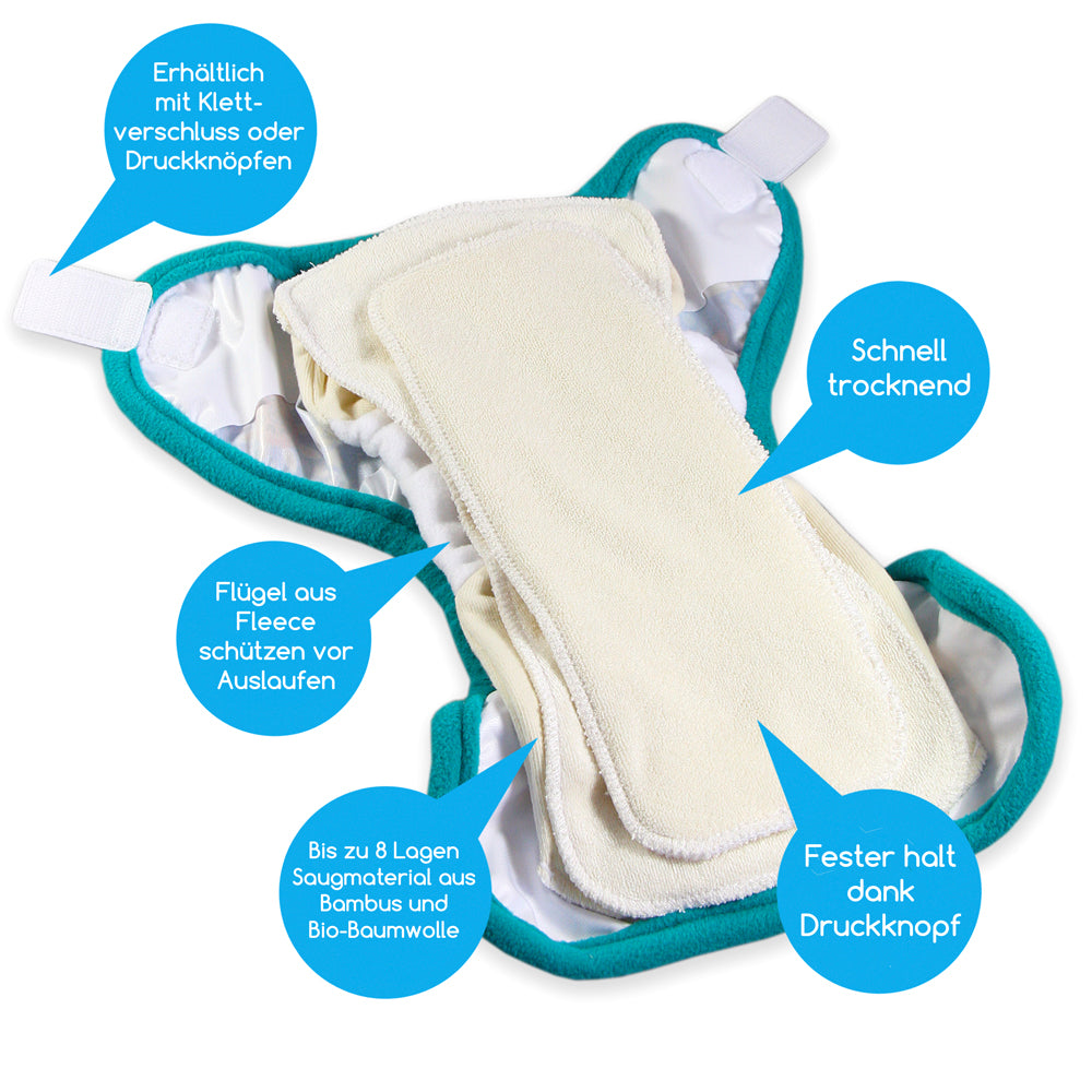 Petit Lulu - SIO "COMPLETE" - OneSize (5-15 kg) - inkl. Einlagen