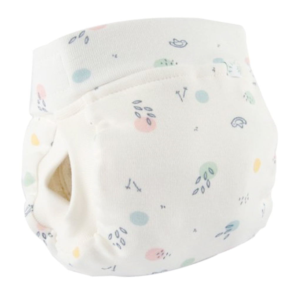 Popolini - EasyFree Bio Baumwoll (Feinripp) Windel mit Abhaltefunktion - Birdy Dots