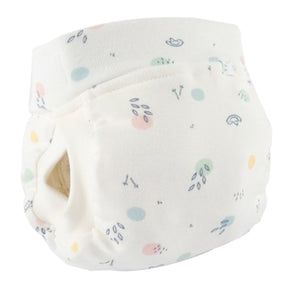 Popolini - EasyFree Bio Baumwoll (Feinripp) Windel mit Abhaltefunktion - Birdy Dots