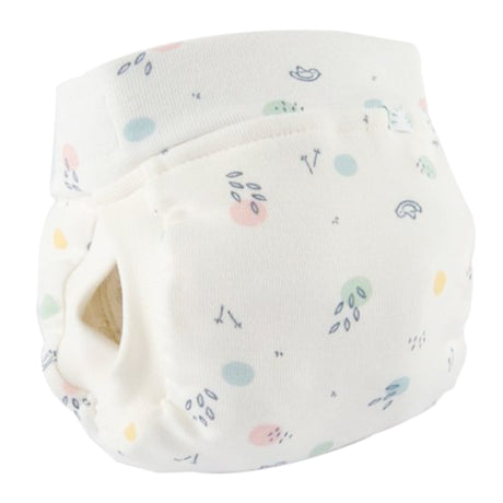 Popolini - EasyFree Bio Baumwoll (Feinripp) Windel mit Abhaltefunktion - Birdy Dots