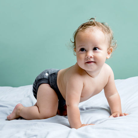 Popolini - EasyFree Wollinterlock (gewalkt Organic) - Hybridwindel (AI3) mit Abhaltefunktion