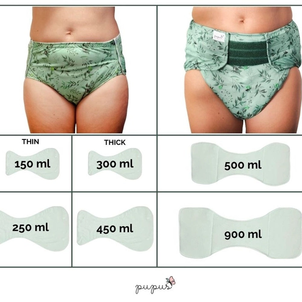 Pupus - Saugeinlage für Männer – Harninkontinenz 130 ml | Wiederverwendbar & Diskret