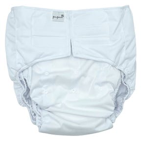 Pupus Stoffwindel für Erwachsene – mit Saugeinlage – Weiß