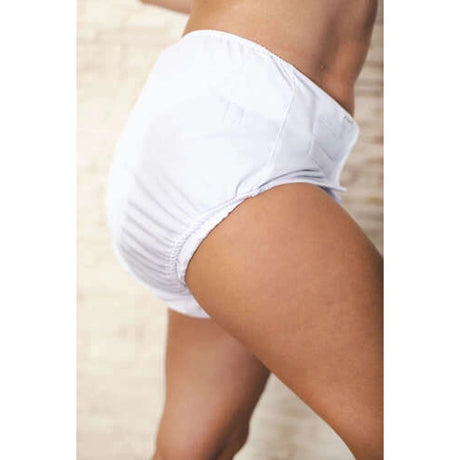 Pupus Stoffwindel für Erwachsene – mit Saugeinlage – Weiß