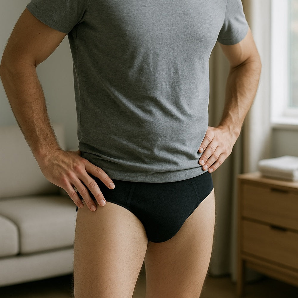 Pupus - Saugfähige Herren-Unterwäsche - Schwarz (250 ml)