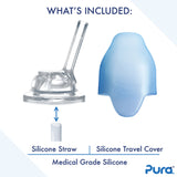 Pura Kiki - KIDDO ISO-Trinkflasche 260ml - Strohhalm Aufsatz (inkl. Schutzkappe)