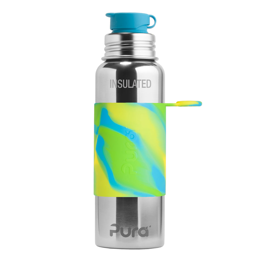 PuraSport™ ISO-Flasche 600ml - BigMouth™ Aufsatz (inkl. Silikonüberzug)