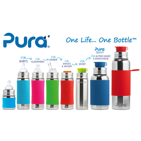 Pura Kiki Trinkflasche - 150ml - Weithalssauger (inkl. Schutzkappe)