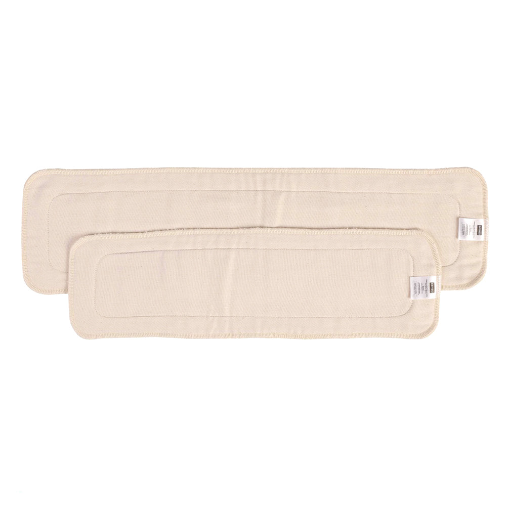 Seneo - zusätzliche Saugeinlagen (Booster) - Bio-Baumwolle - 2 Größen - 2er-Pack