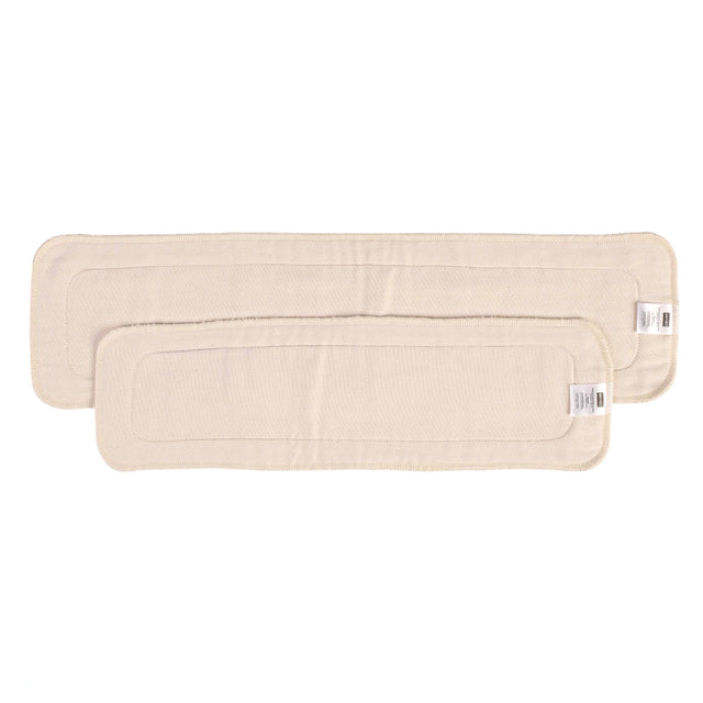 Seneo - zusätzliche Saugeinlagen (Booster) - Bio-Baumwolle - 2 Größen - 2er-Pack