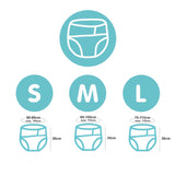 Seneo - Erwachsenen Stoffwindel (Inkontinenz Windel) - 3 Größen S, M und L - Pastellgelb