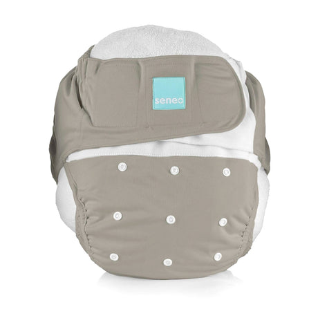 Seneo - Erwachsenen Stoffwindel (Inkontinenz Windel) - 3 Größen S, M und L - Grau