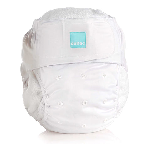 Seneo - Erwachsenen Stoffwindel (Inkontinenz Windel) - 3 Größen S, M und L - Weiß