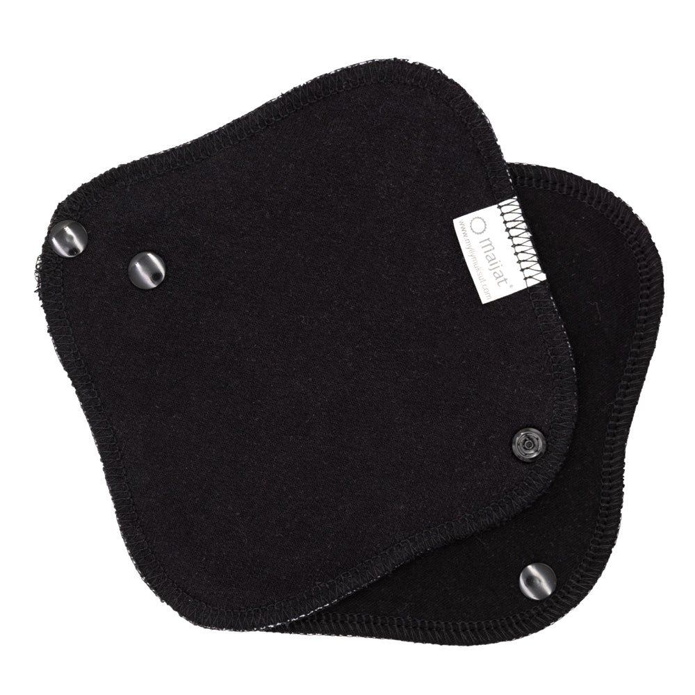 Maijat Slipeinlage (mini) aus organischer Baumwolle Natur und Schwarz