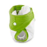 Culla di Teby (AI3) - "Classic" Baumwolle Hybridwindel - (EINZELN) - Weiß & Grün - XL