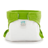 Culla di Teby (AI3) - "Classic" Baumwolle Hybridwindel - (EINZELN) - Weiß & Grün - XL