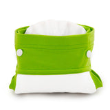 Culla di Teby (AI3) - "Classic" Baumwolle Hybridwindel - Weiß / Grün