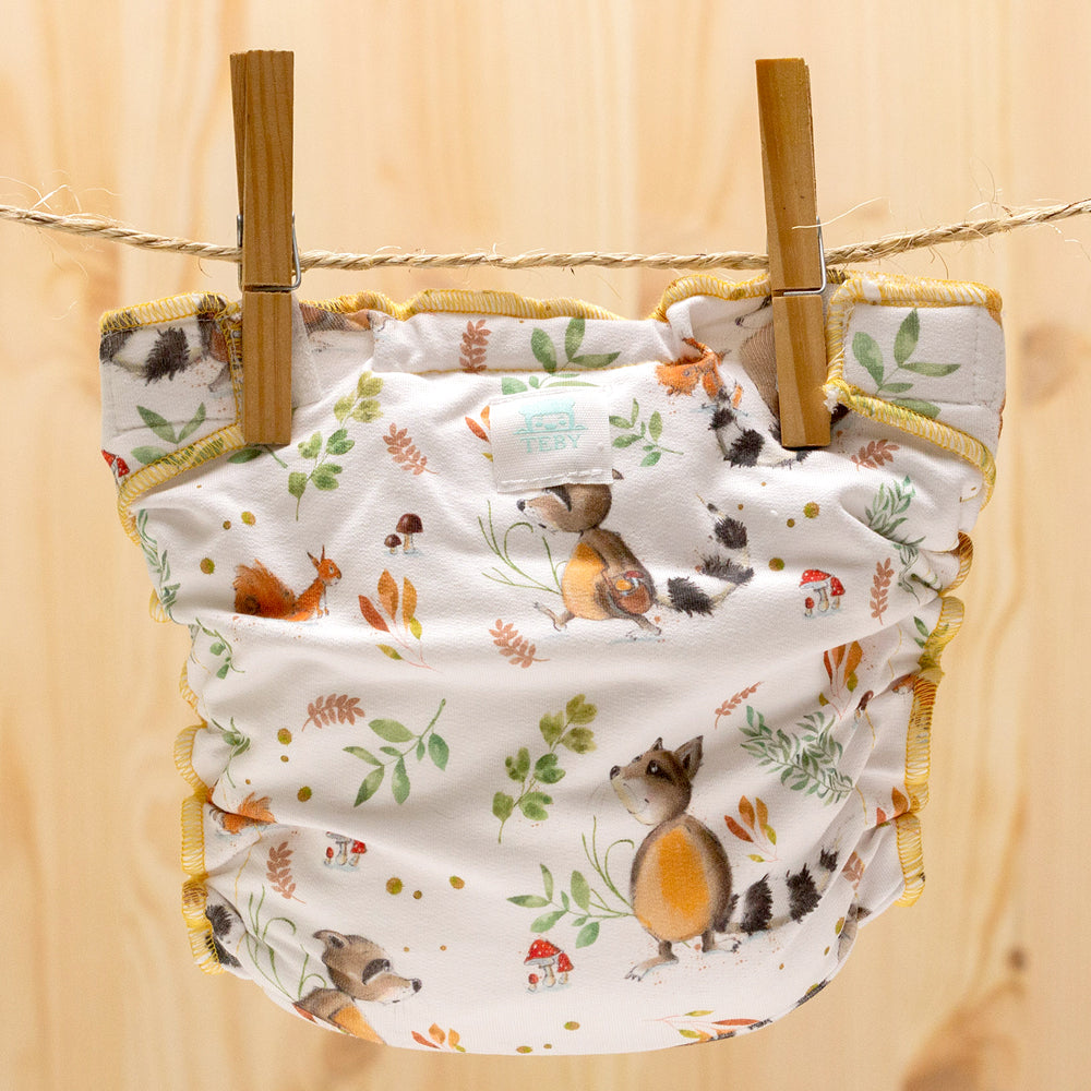 Culla di Teby - Höschenwindel (Pocketfunktion) - Raccoons Gr. 1 & 2