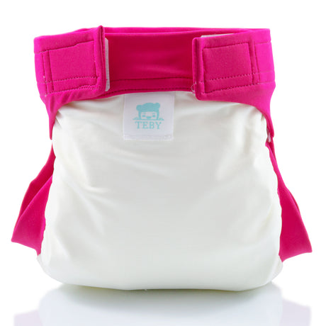 Culla di Teby  - "Soft Touch" Überhose - Schwimmwindel - (EINZELN) - Creme & Pink