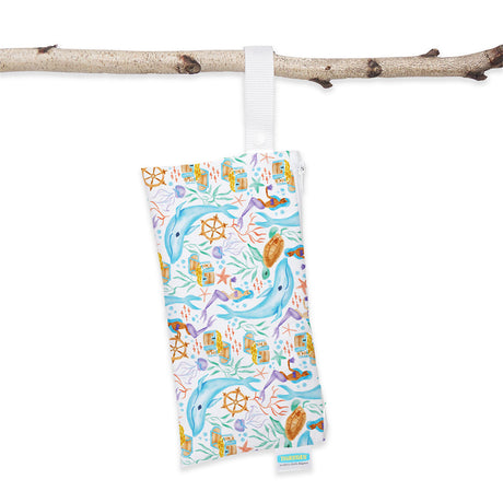 Thirsties - Clutch Bag mit Knopf-Schlaufe - Gr. XS (14x27cm)