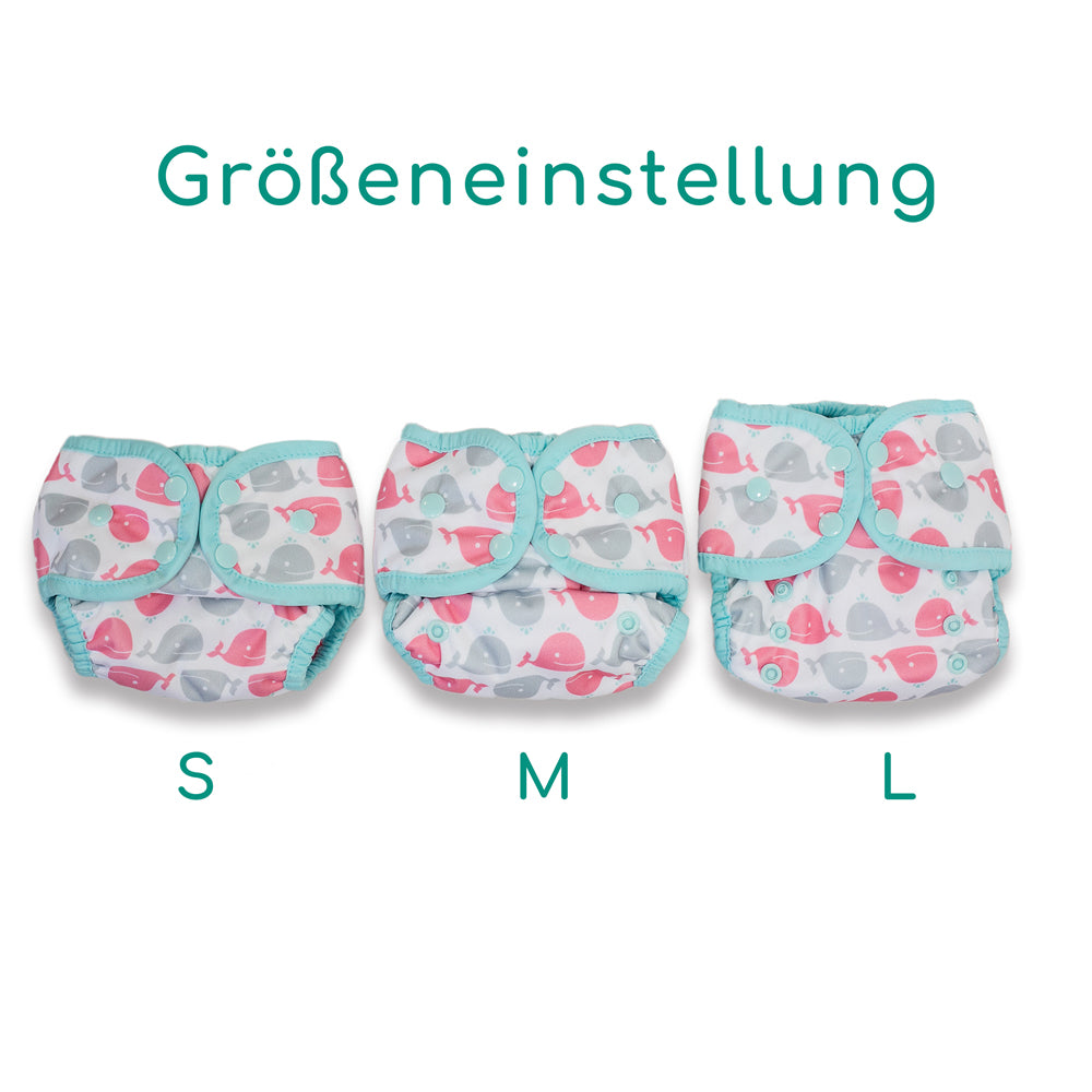 Thirsties - Schwimmwindel (Badewindel) - Dessert Bloom Gr. 1 & 3