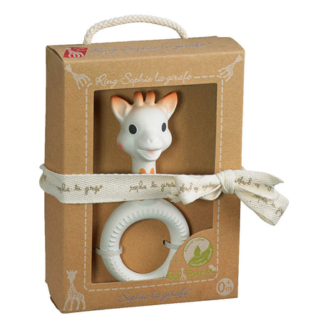 Sophie la girafe - Beißring (Rund mit Griff) - 100% Naturkautschuk