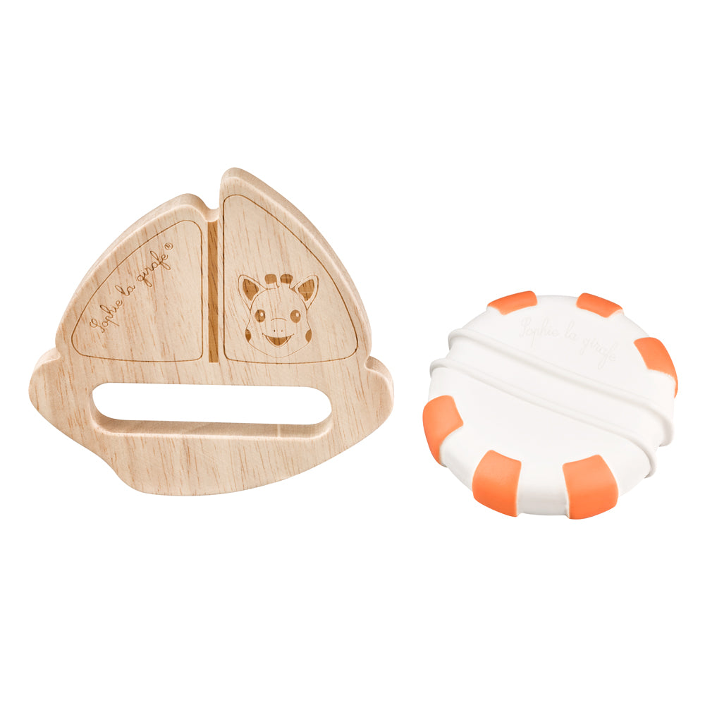 Sophie la girafe So'Pure - Sophies Boot Beißring (Geschenkkarton) - 100% natürliche Materialien