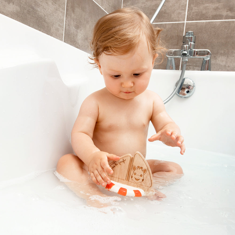 Sophie la girafe So'Pure - Sophies Boot Beißring (Geschenkkarton) - 100% natürliche Materialien