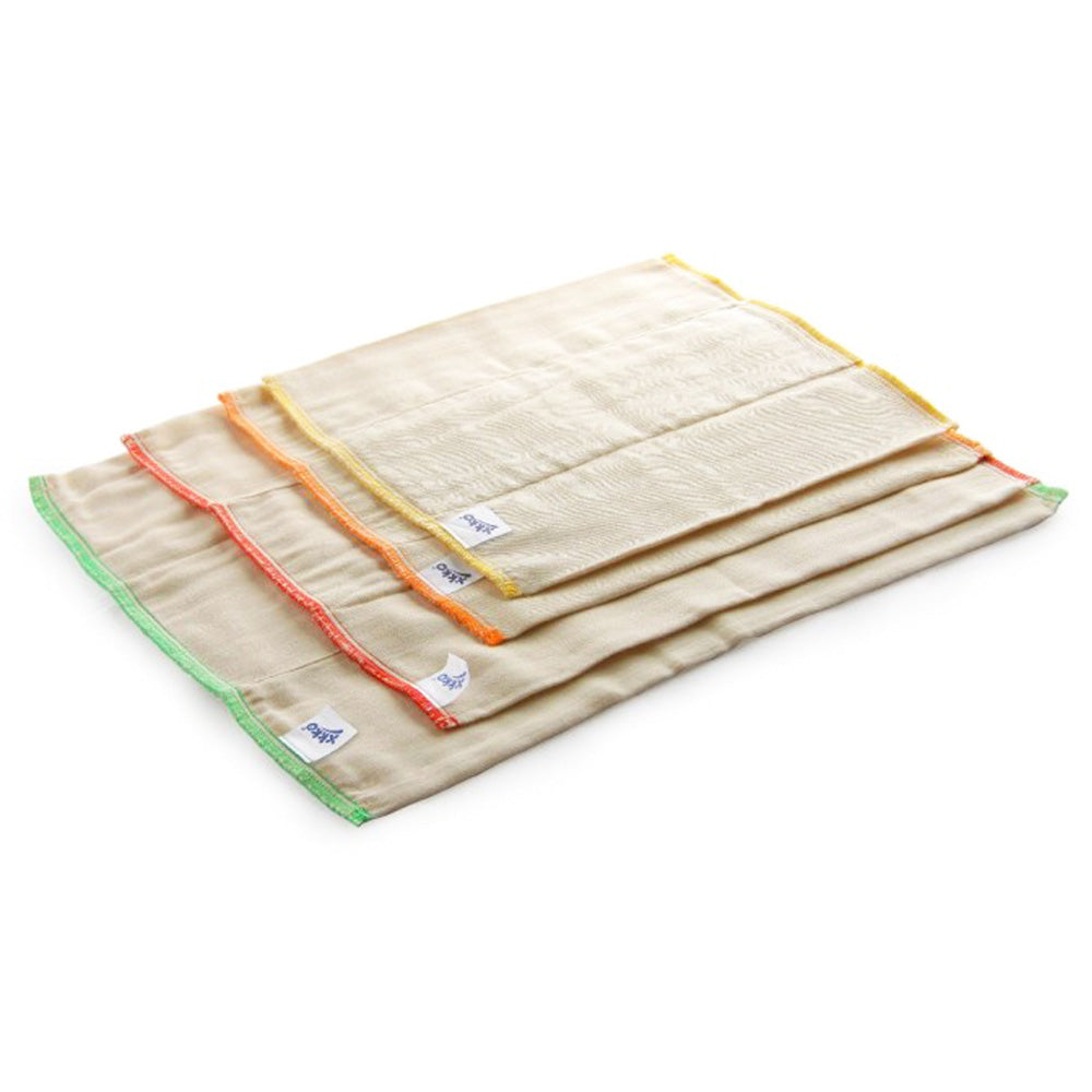 XKKO - Prefolds - 100% Baumwolle - 6 Stück - versch. Größen