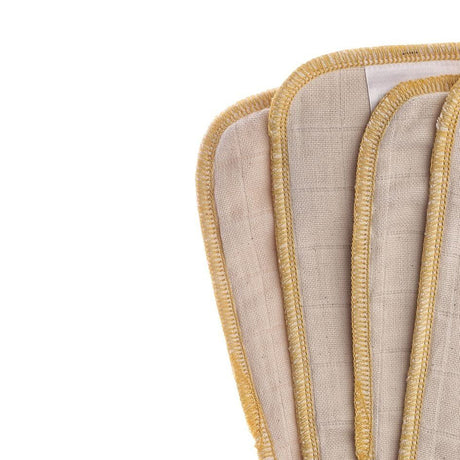 XKKO - Saugeinlagen - 100% Bio-Baumwolle - 11x68cm & 13x80cm - 2 Stück