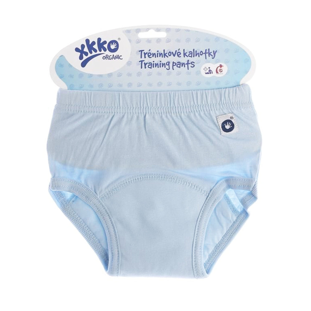 XKKO Trainer - 100% Bio-Baumwolle - Blau. Es bereits ein gutes Gefühl für den eigenen Harndrang hat und es von selbst bereit ist, auf die Toilette bzw. das Töpfchen zu gehen.