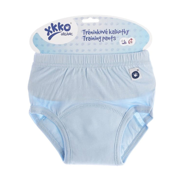 XKKO Trainer - 100% Bio-Baumwolle - Blau. Es bereits ein gutes Gefühl für den eigenen Harndrang hat und es von selbst bereit ist, auf die Toilette bzw. das Töpfchen zu gehen.