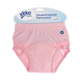XKKO Trainer - 100% Bio-Baumwolle - Rosa. Der XKKO Trainer besteht aus 100% zertifizierter Bio-Baumwolle. Im Nässebereich ist die Trainingsunterhose durch einen Saugkern aus Baumwollfrottee und nässeundurchlässigem PUL verstärkt.