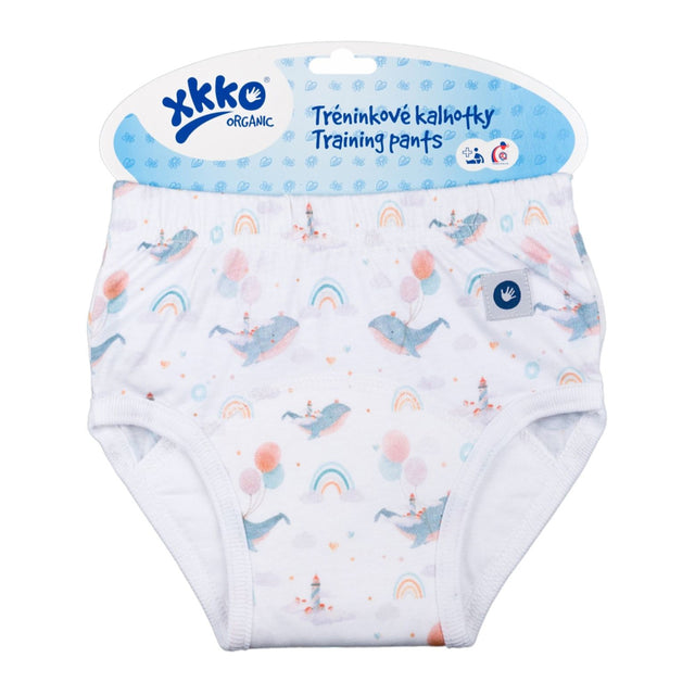 XKKO Trainer - 100% Bio-Baumwolle - Watercolor Polka Dots. 100% Bio-Baumwolle.
