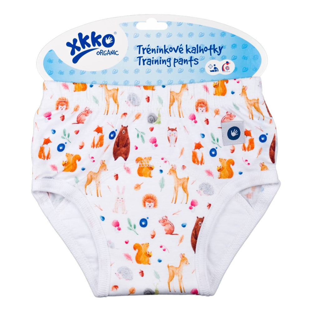 XKKO Trainer - 100% Bio-Baumwolle - Wild Forest - Der XKKO Trainer besteht aus 100% zertifizierter Bio-Baumwolle. Im Nässebereich ist die Trainingsunterhose durch einen Saugkern aus Baumwollfrottee und nässeundurchlässigem PUL verstärkt.