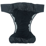 Pupus - Wiederverwendbare Stoffwindel für Erwachsene (mit Saugeinlage) - Schwarz