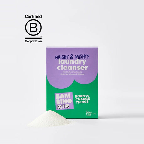Bambino Mio Laundry Cleanser mit Logo der B-Corp-Zertifizierung
