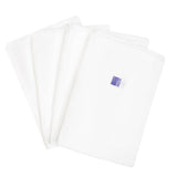 Vier weiße Bambino Mio MioSoft Prefolds One Size