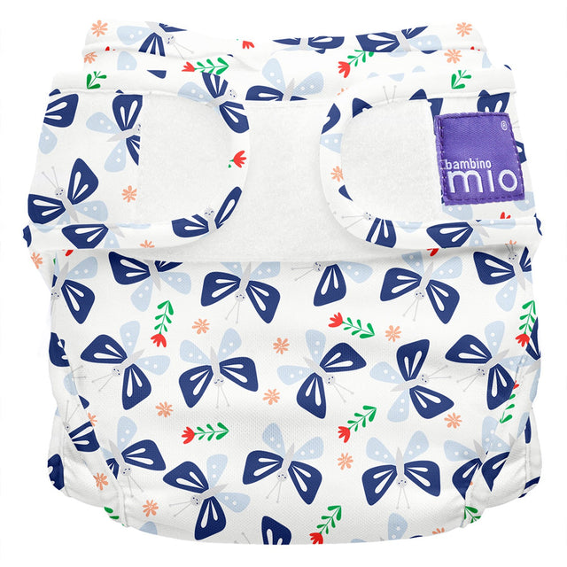 Bambino Mio MioSoft Überhose im Design Butterfly Bloom von vorn, mit doppelten Beinbündchen